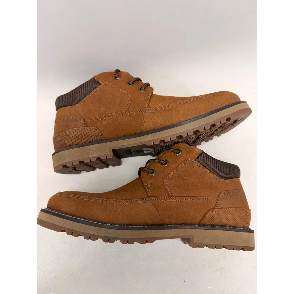 Dunham Mens Waterproof Leather Chukka Boots Tan Brown Moc Toe CJ0854 Size 9 D